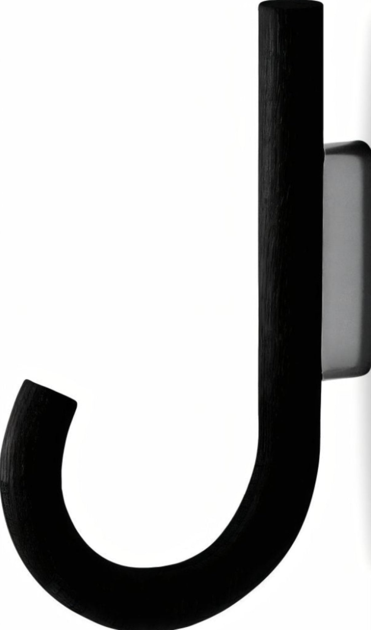 Gejst Hook Black Oak & Black Chrome Hook 1.9 Cm — For Jackets & Towels