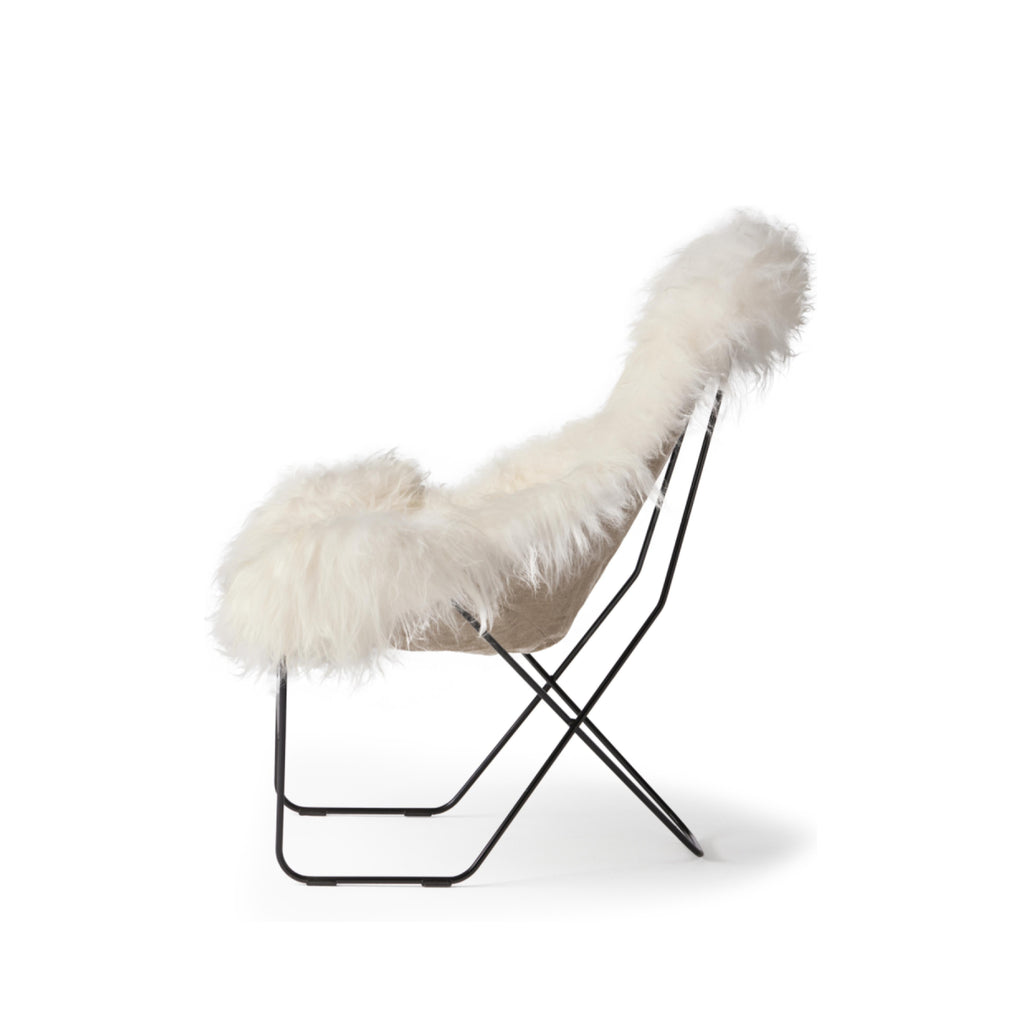 Cuero Valhalla Iceland Chair, Wild White/Black Frame