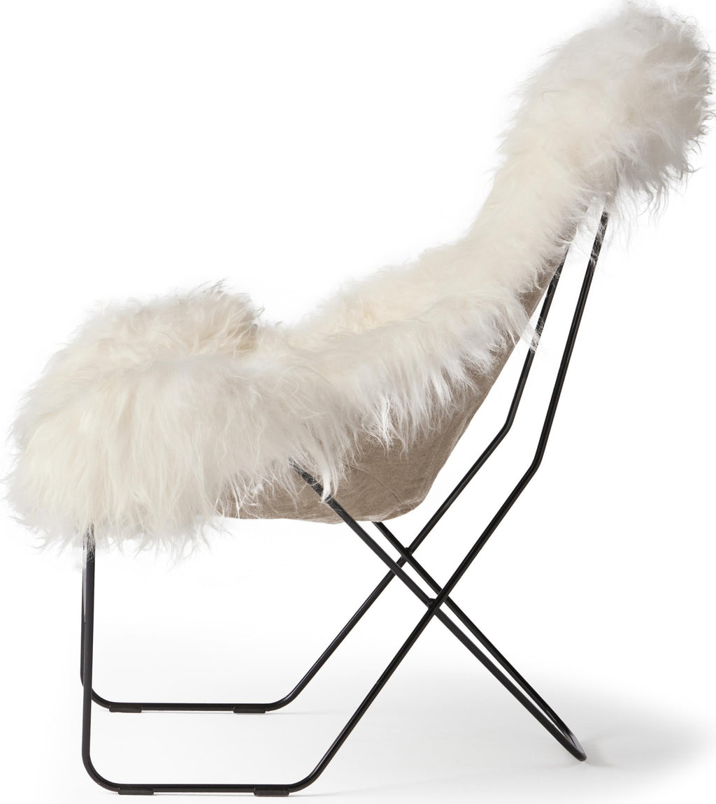 Cuero Valhalla Iceland Chair, Wild White/Black Frame