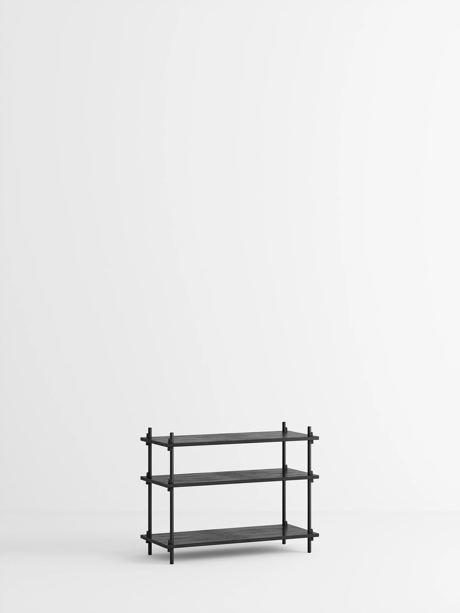 Customizable Moebe Shelving System S.65.1.A in Black - Versatile Design