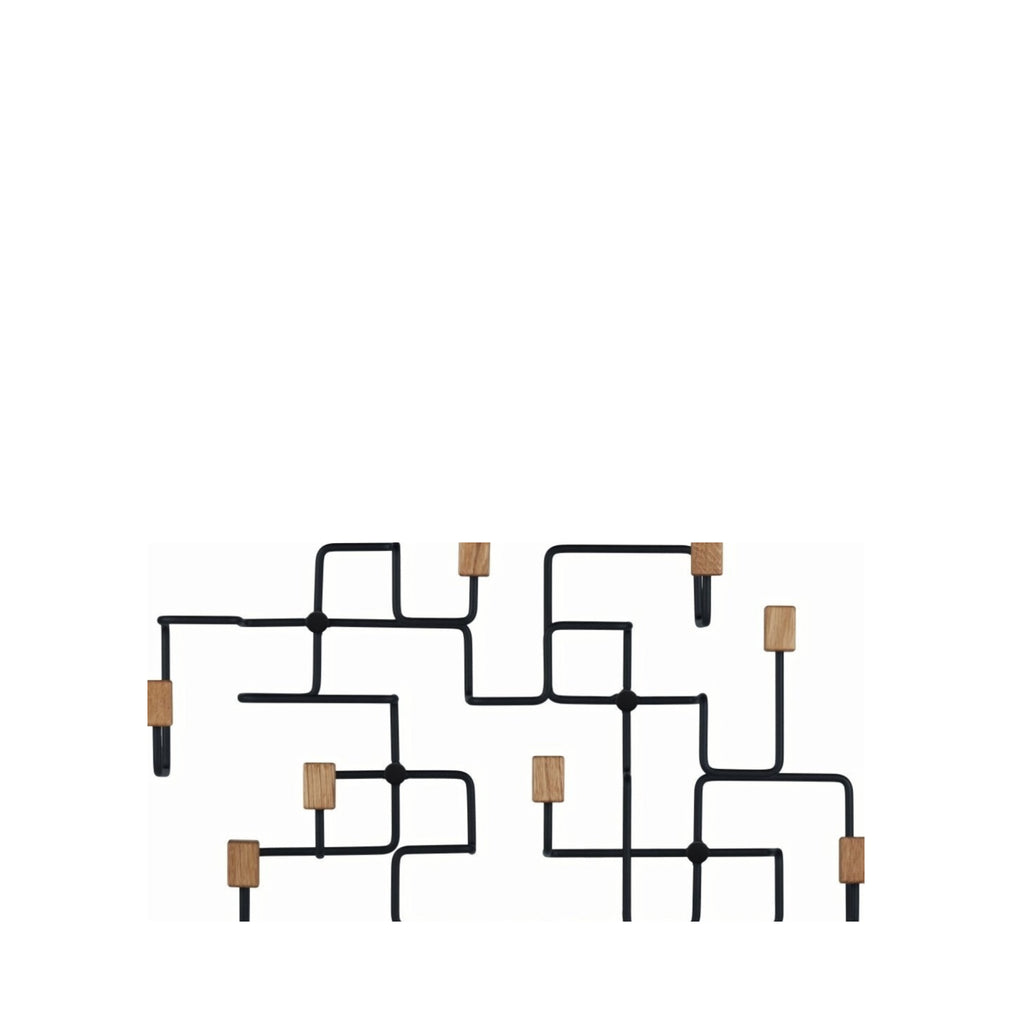 Gejst Underground Oak/black Wardrobe – Sculptural Hallway Unit 33 Cm