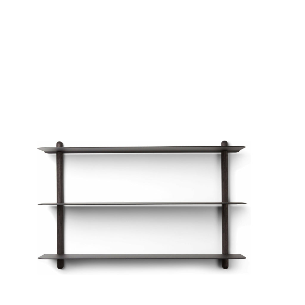 Gejst Nivo Wall Shelf A - Black Ash/black, 42 Cm | Minimal Designer