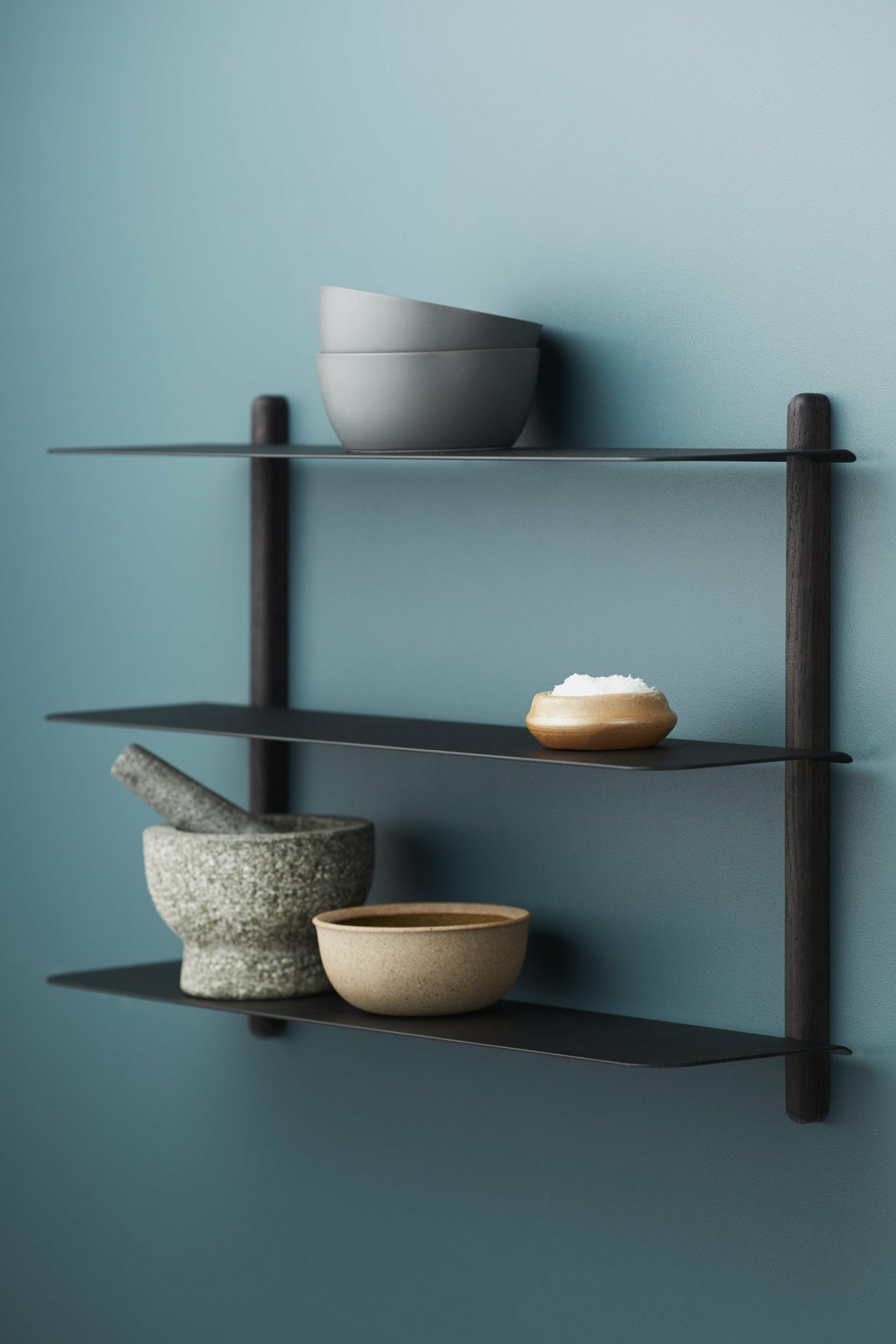 Gejst Nivo Wall Shelf A - Black Ash/black, 42 Cm | Minimal Designer