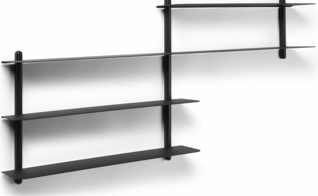 Gejst Nivo Wall Shelf B – Black Ash 59 Cm | Minimalist Scandinavian
