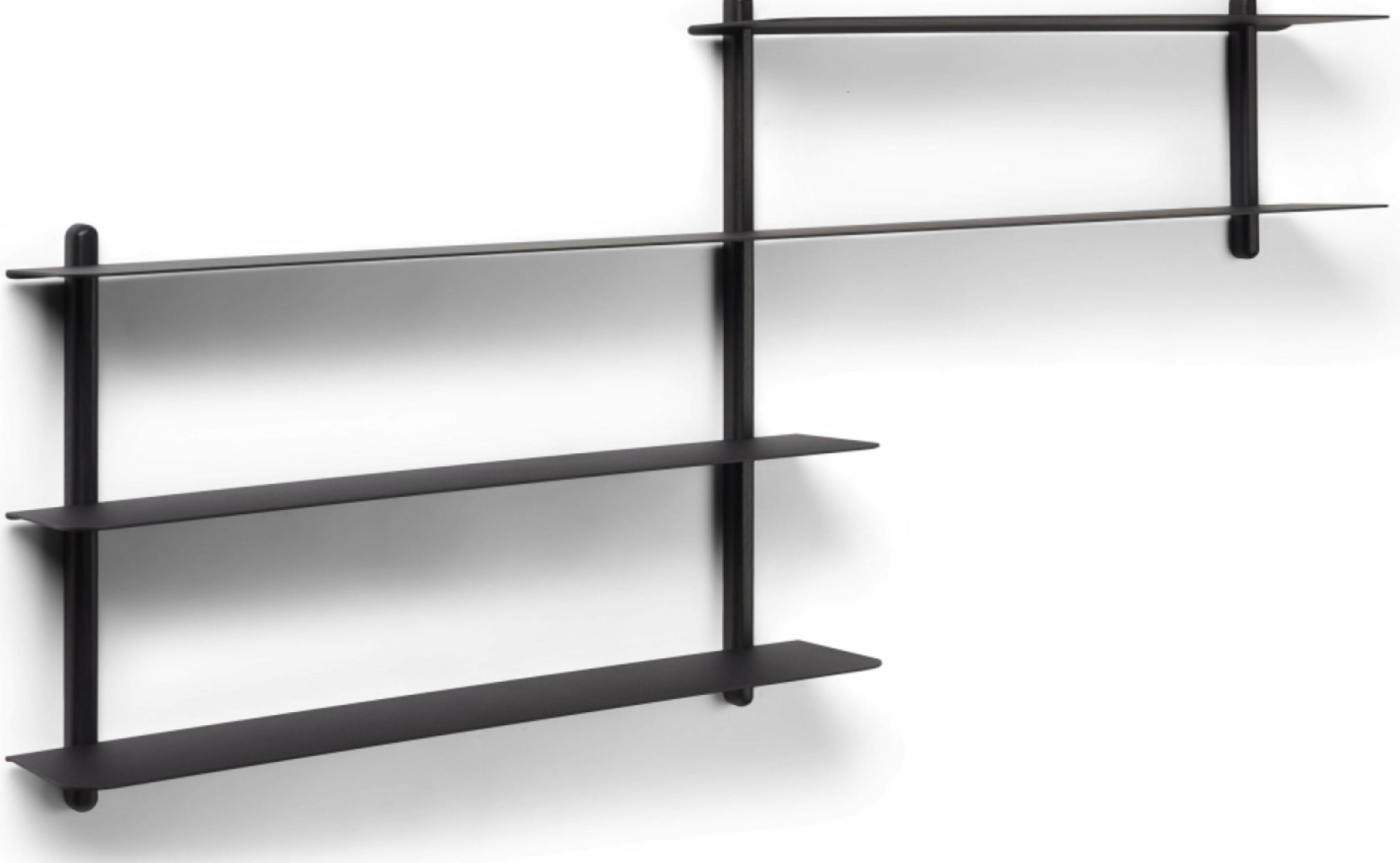Gejst Nivo Wall Shelf B – Black Ash 59 Cm | Minimalist Scandinavian
