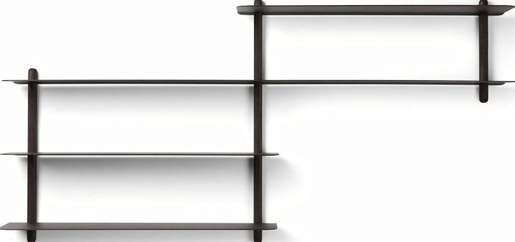 Gejst Nivo Wall Shelf B – Black Ash 59 Cm | Minimalist Scandinavian