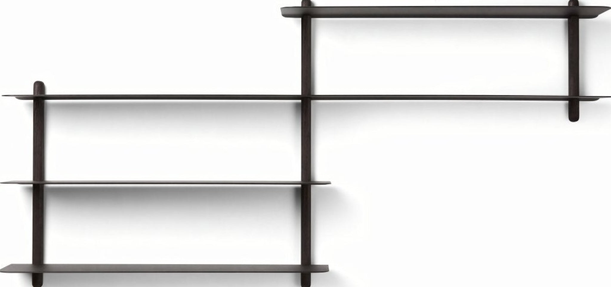 Gejst Nivo Wall Shelf B – Black Ash 59 Cm | Minimalist Scandinavian