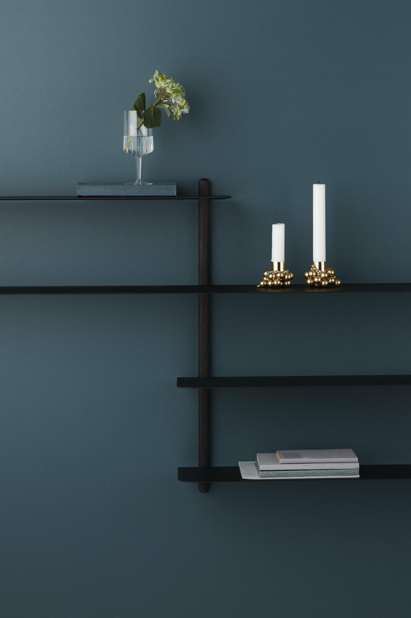 Gejst Nivo Wall Shelf B – Black Ash 59 Cm | Minimalist Scandinavian