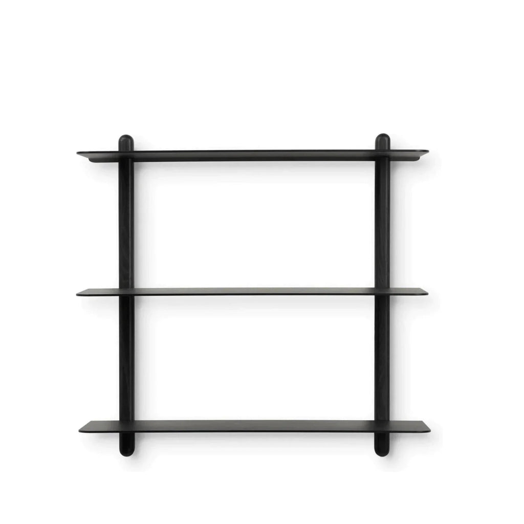Gejst Nivo Large Black Ash Wall Shelf – Minimalist Floating Design