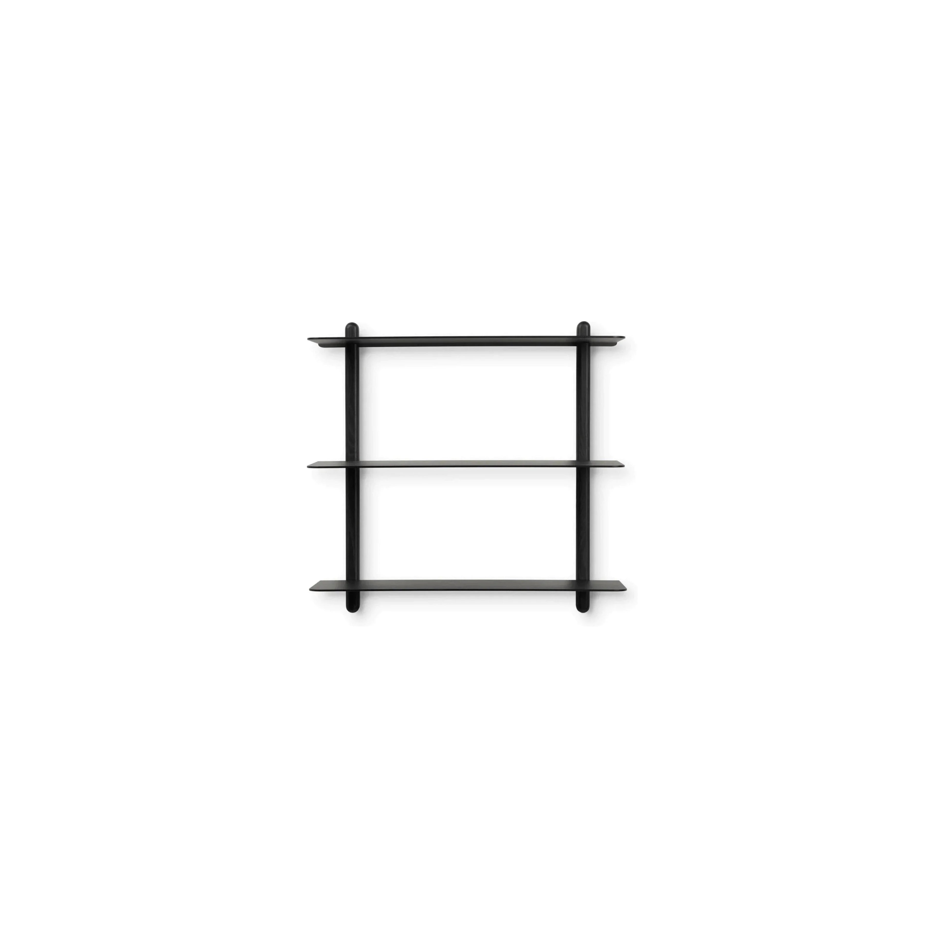 Gejst Nivo Large Black Ash Wall Shelf – Minimalist Floating Design