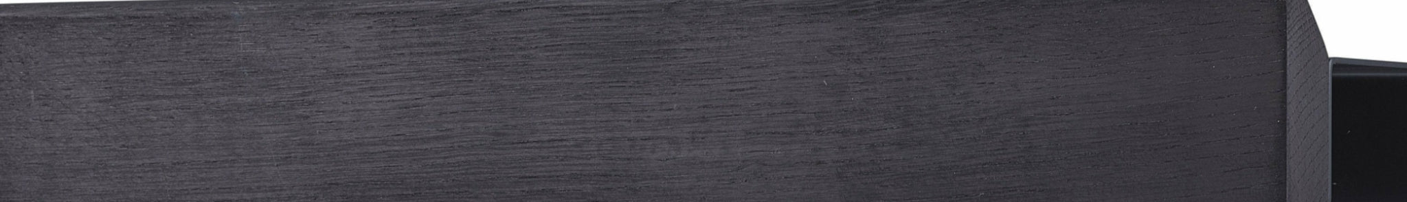 Gejst Flex Rail 40 Black Oak & Black Steel — 40cm Wall Rail Organizer