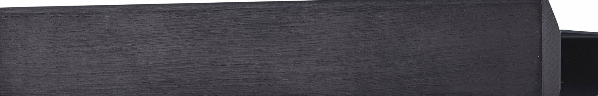 Gejst Flex Rail 40 Black Oak & Black Steel — 40cm Wall Rail Organizer