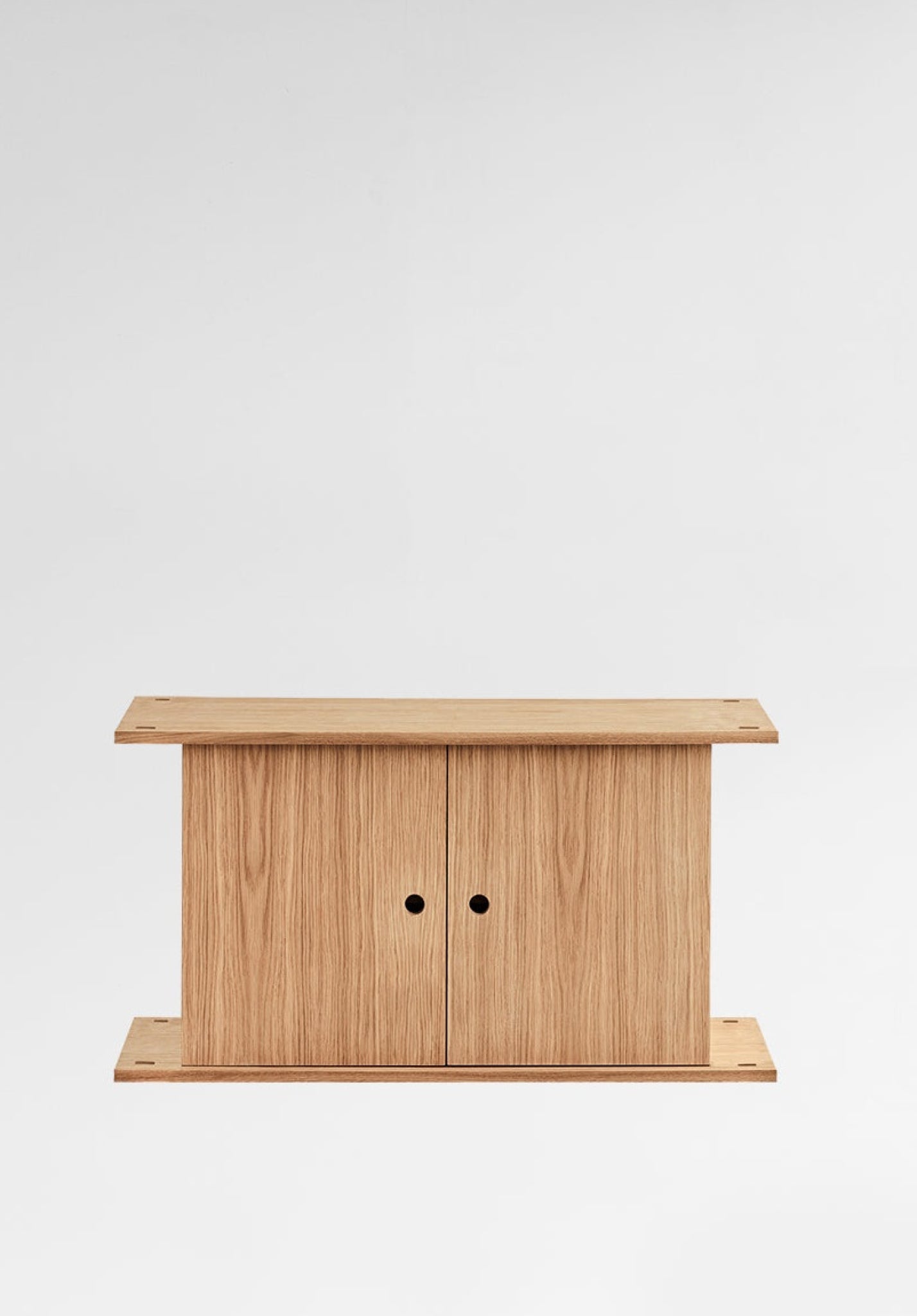 Moebe S PART Oak Cabinet Top/Bottom - Natural MDF Veneer, 35x85x45 cm