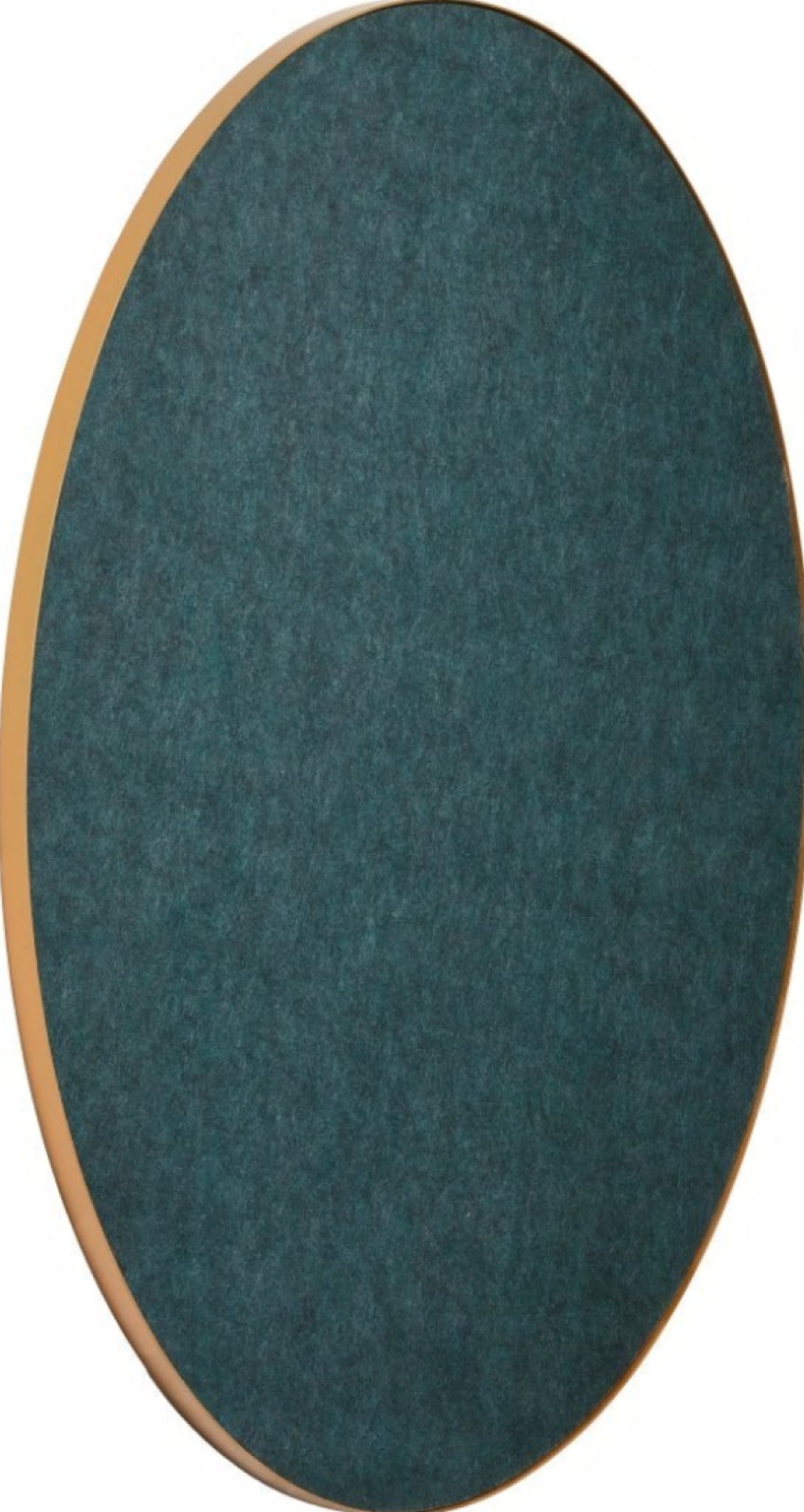 Gejst Retell Pinboard Ø80 Cm — Green Felt & Brass Frame, Acoustic