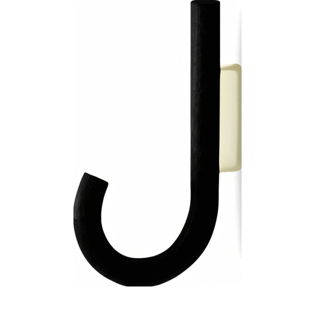 Gejst Hook Wall Hook Black Oak & Brass - 1.9 Cm Coats & Towels