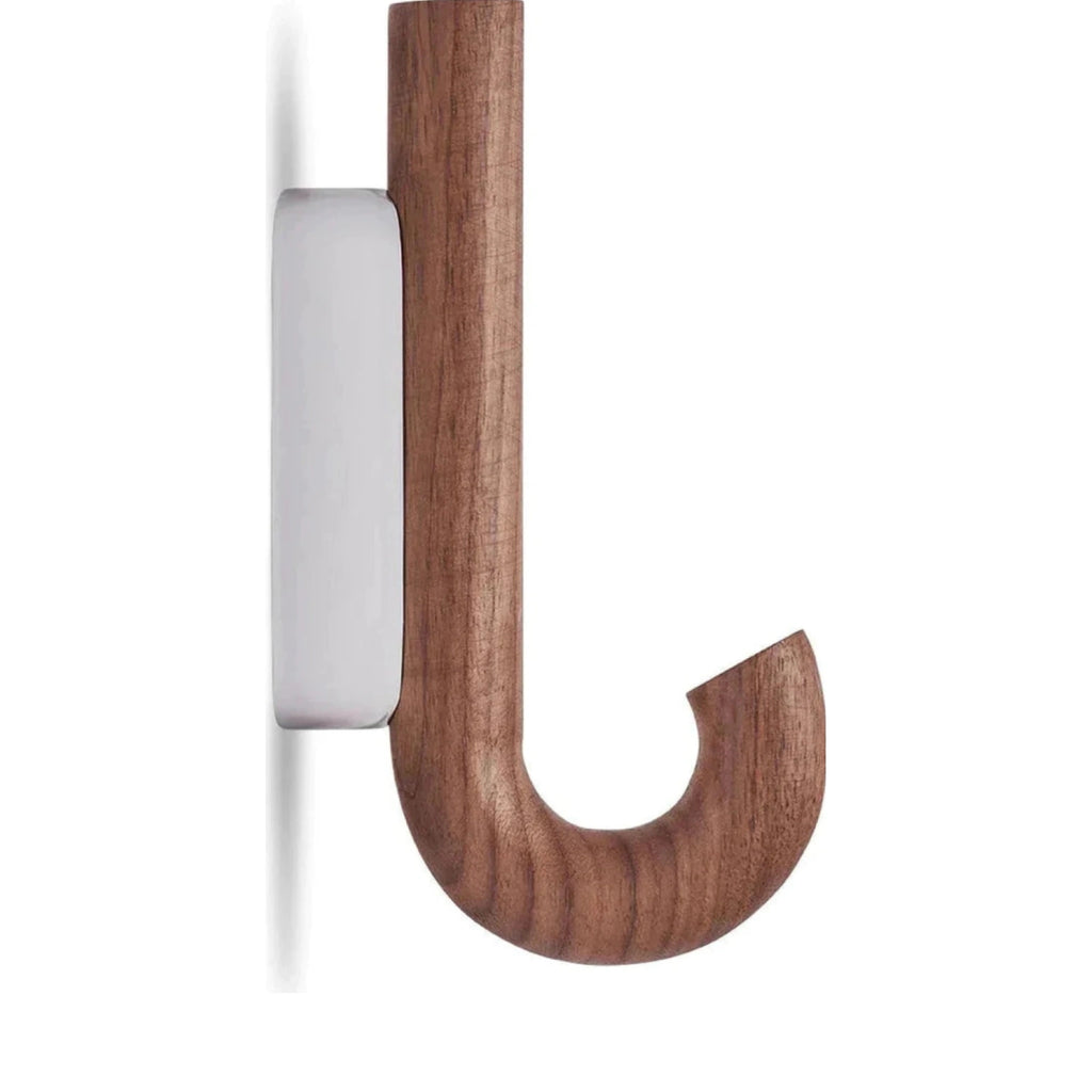 Gejst Hook Mini Wall Hook Walnut/chrome - Small Coat & Towel Hook