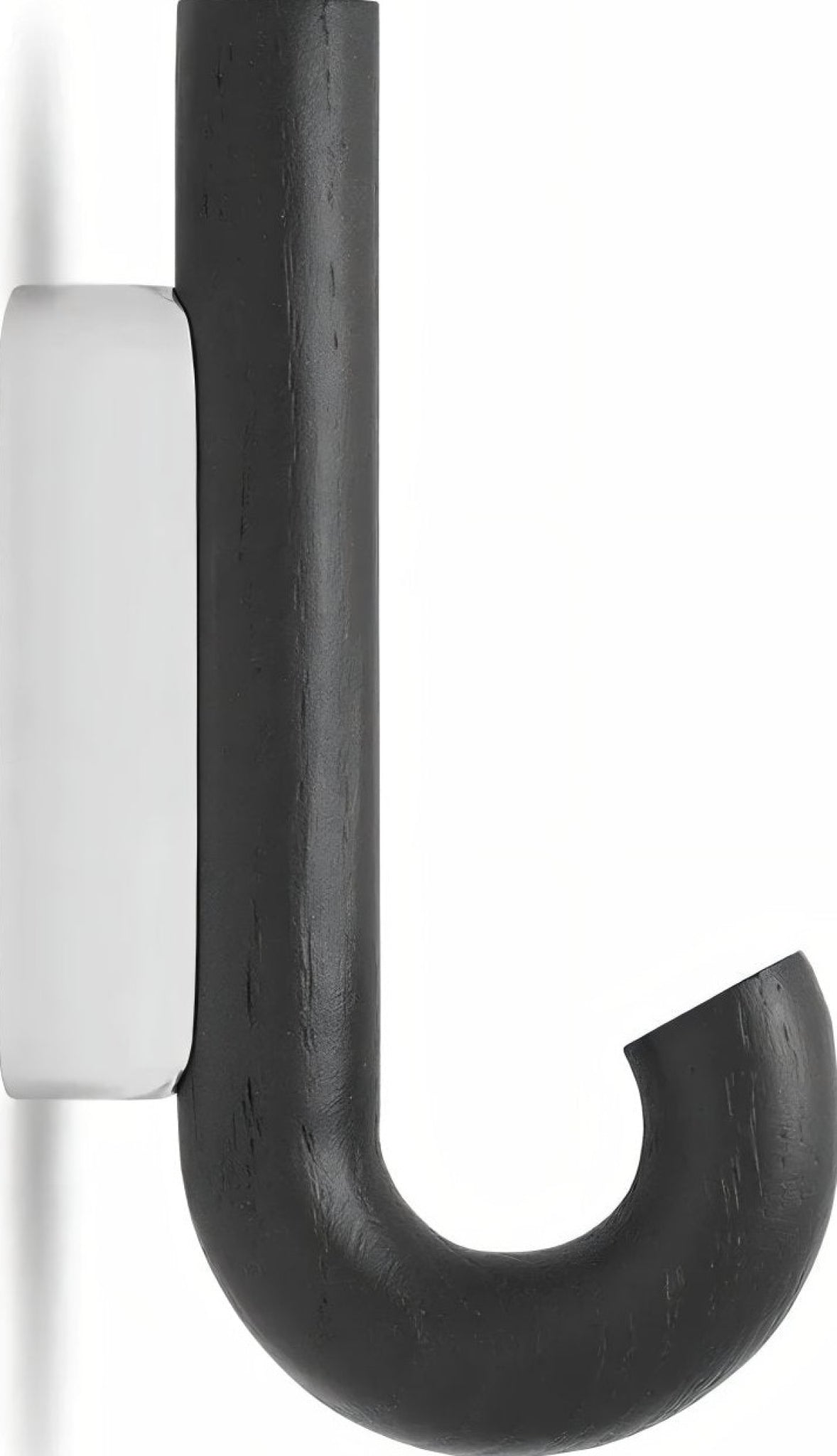 Gejst Hook Mini Wall Hook – Black Oak With Chrome | Small Coat Hook