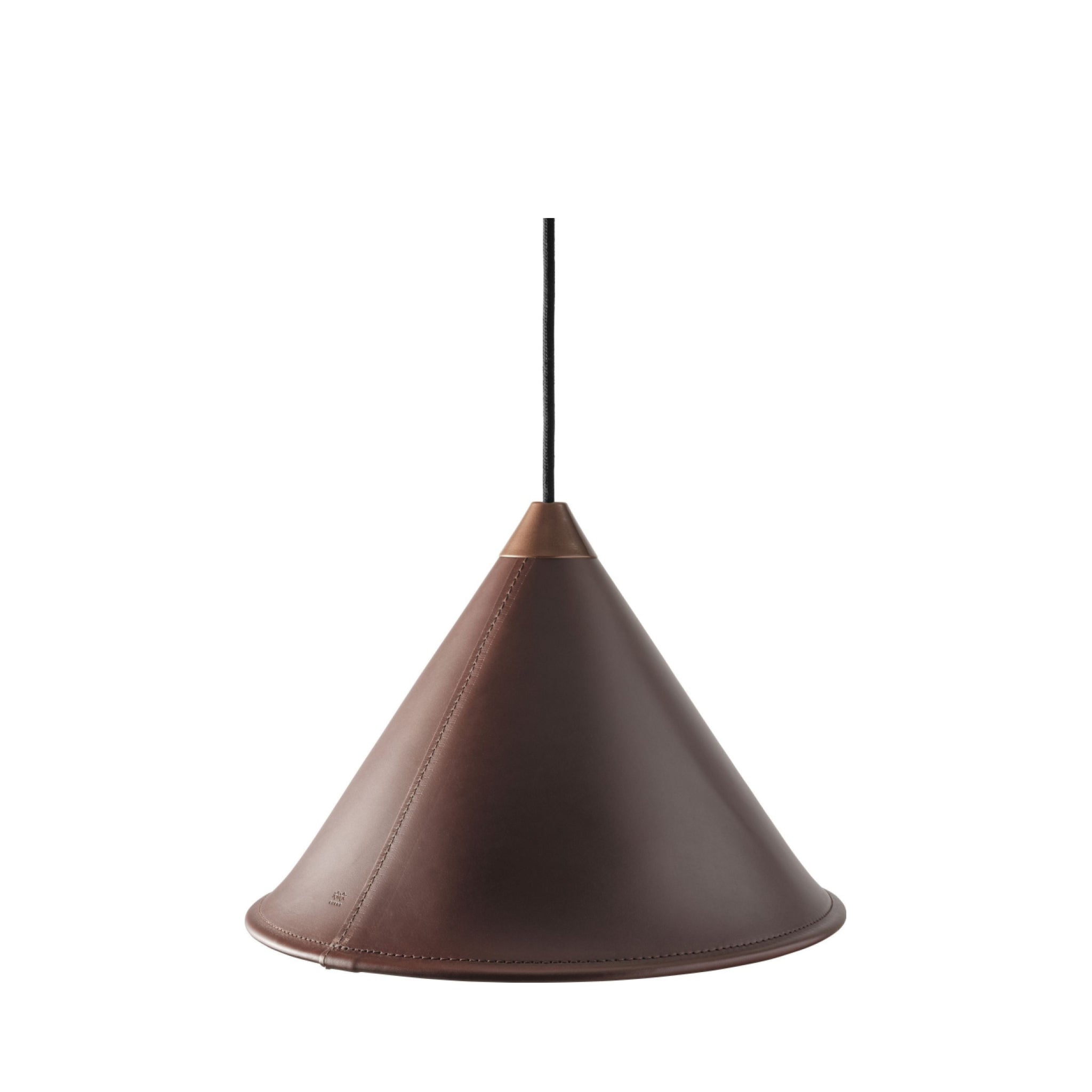 Cuero Namibia Pendant Ø 45 cm, chocolate/copper with black cable