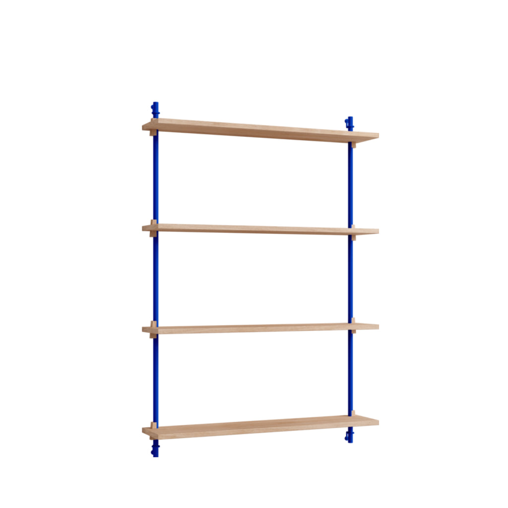 Moebe Wall Shelving WS.115.1 - Oak & Deep Blue for Any Room