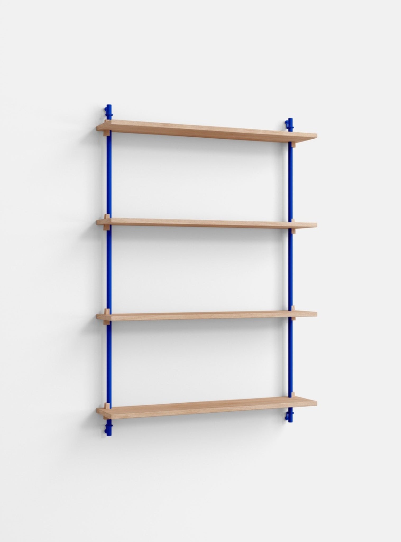 Moebe Wall Shelving WS.115.1 - Oak & Deep Blue for Any Room