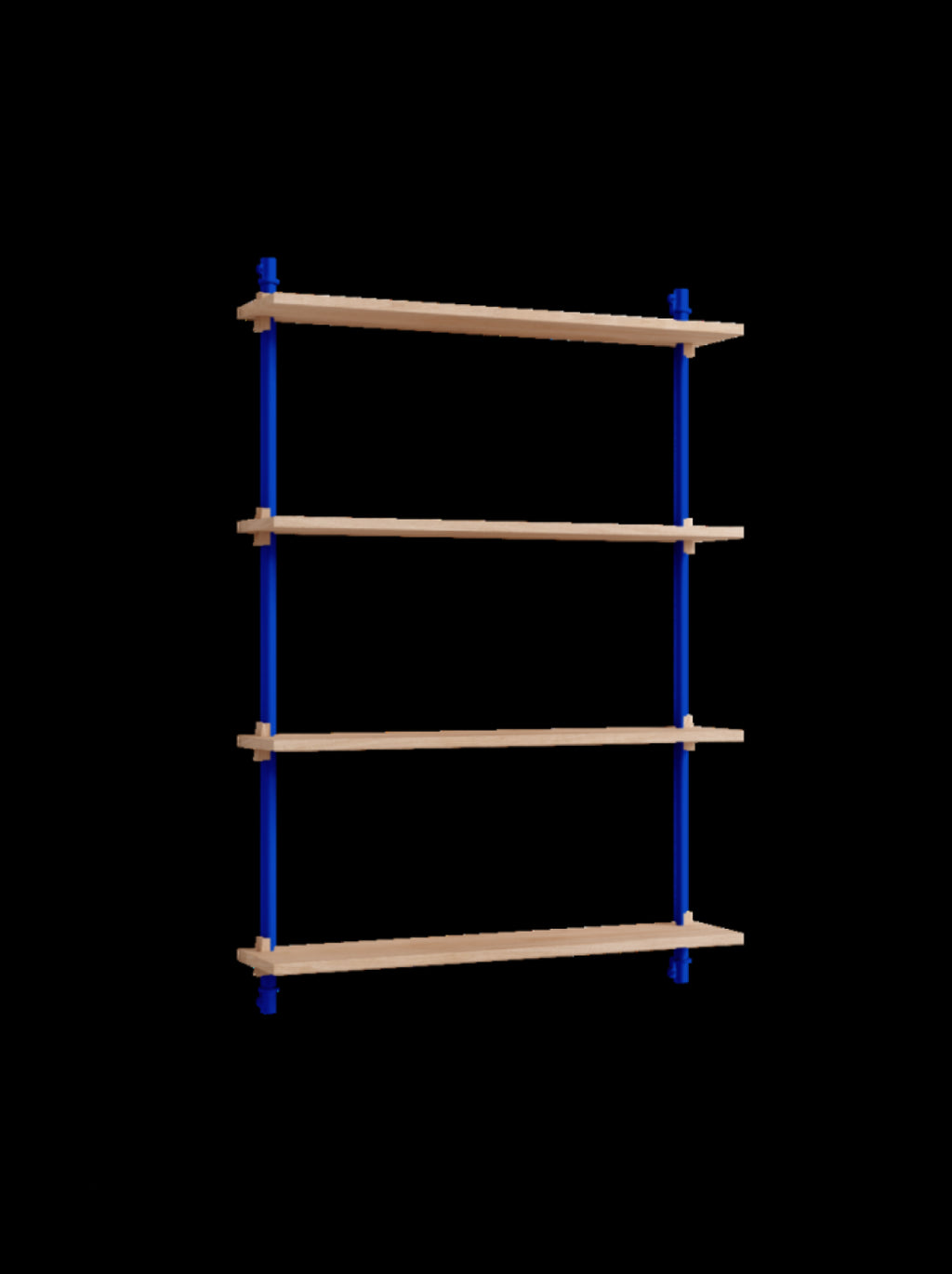 Moebe Wall Shelving WS.115.1 - Oak & Deep Blue for Any Room