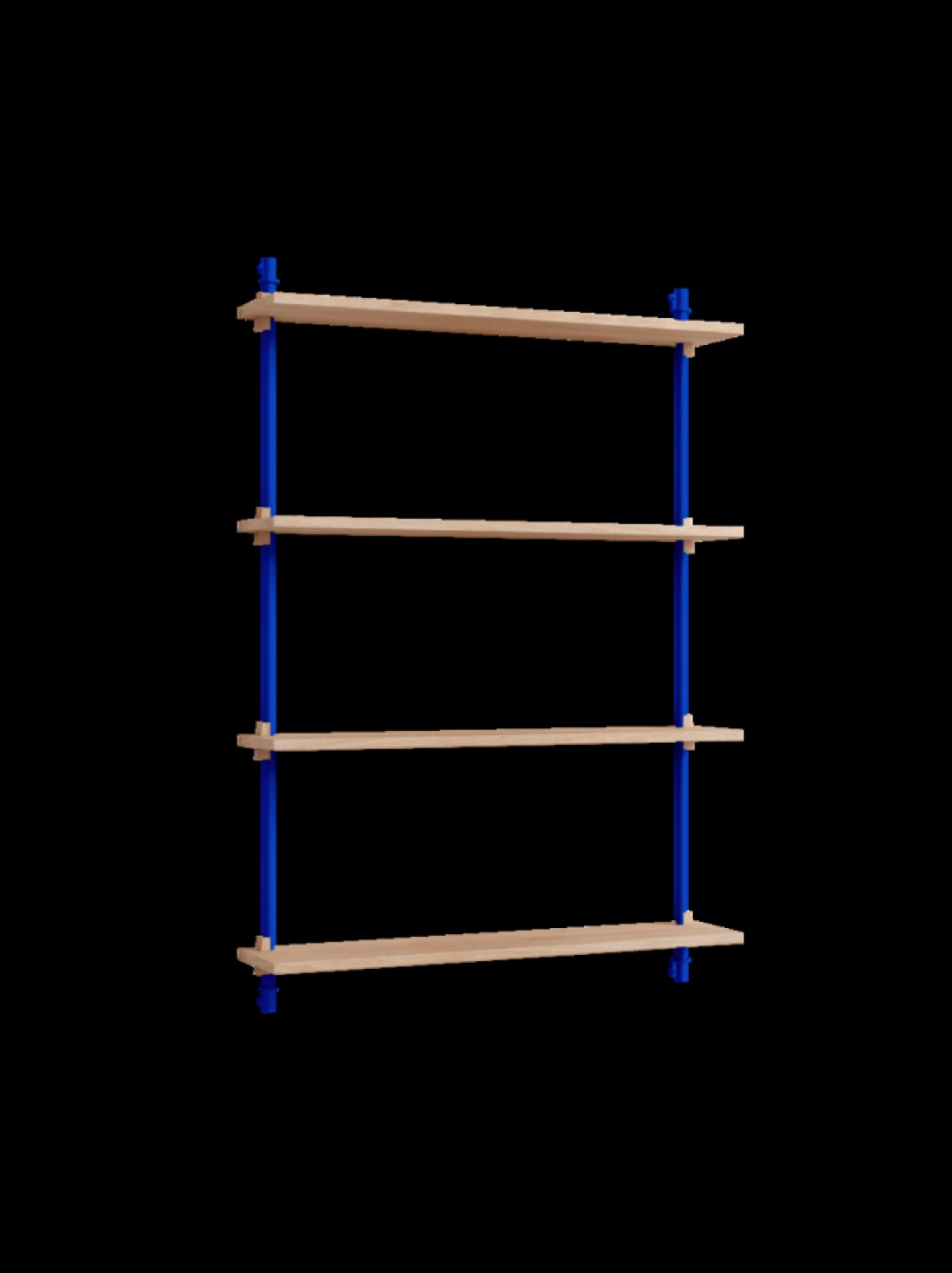 Moebe Wall Shelving WS.115.1 - Oak & Deep Blue for Any Room