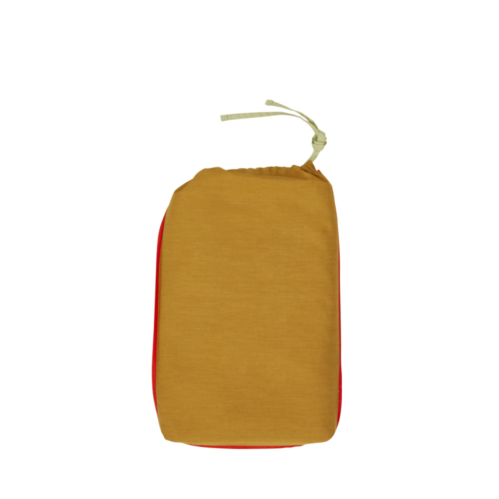 Hübsch Aki Reversible Bed Linen Set 60/200 in Orange and Green