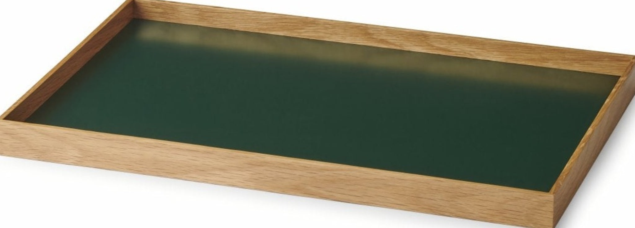 Gejst Frame Tray Medium Oak/green - 29x29x35 Cm Ash & Steel Display