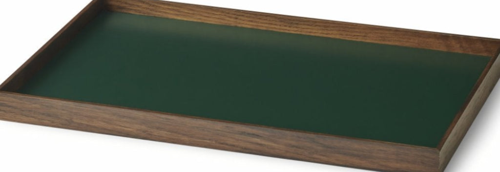 Gejst Frame Tray Medium Smoked Oak/green - Waterproof Mdf & Steel