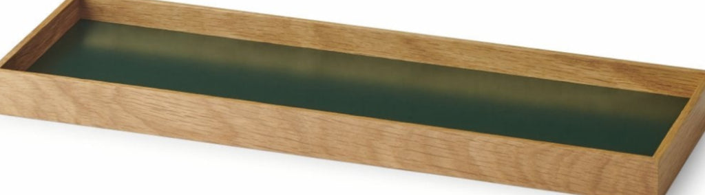 Gejst Frame Tray Small Oak/green Display – Waterproof Mdf, 20×20×24.5 Cm