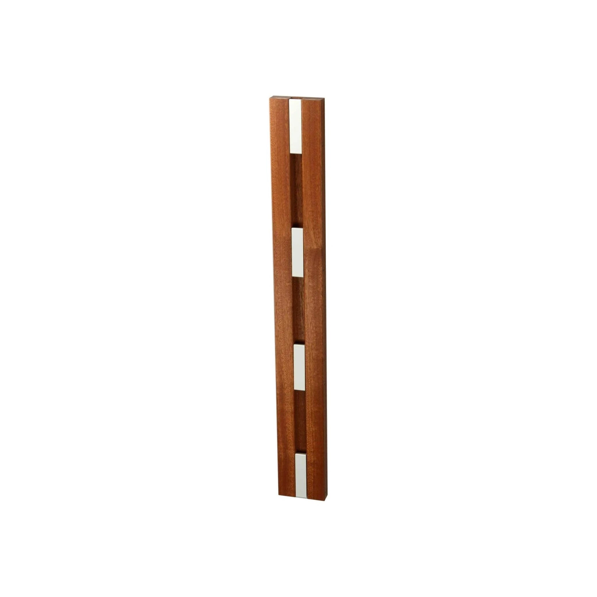 LOCA Knax Vertical Coat Rack, mahogany lacquered/grey