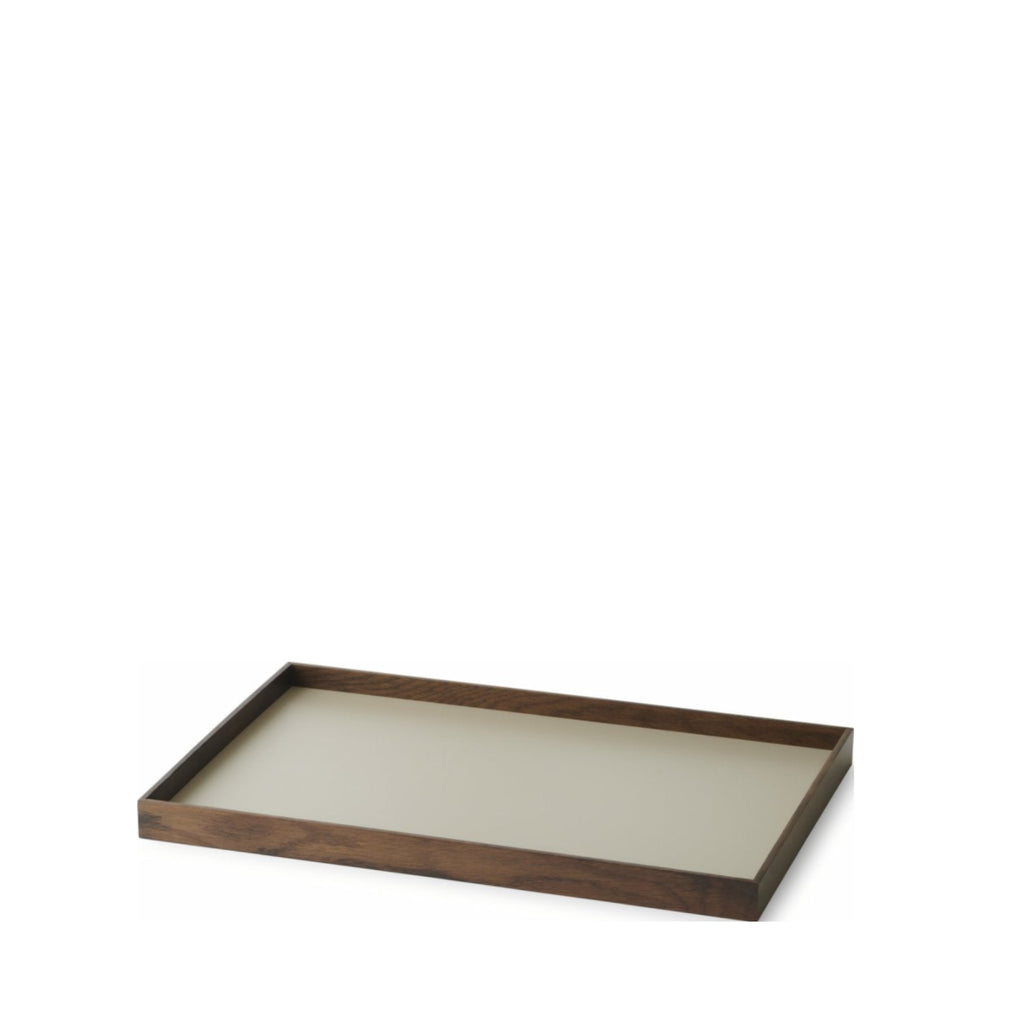 Gejst Frame Tray Medium — Smoked Oak/grey | 40cm Oak & Steel Display