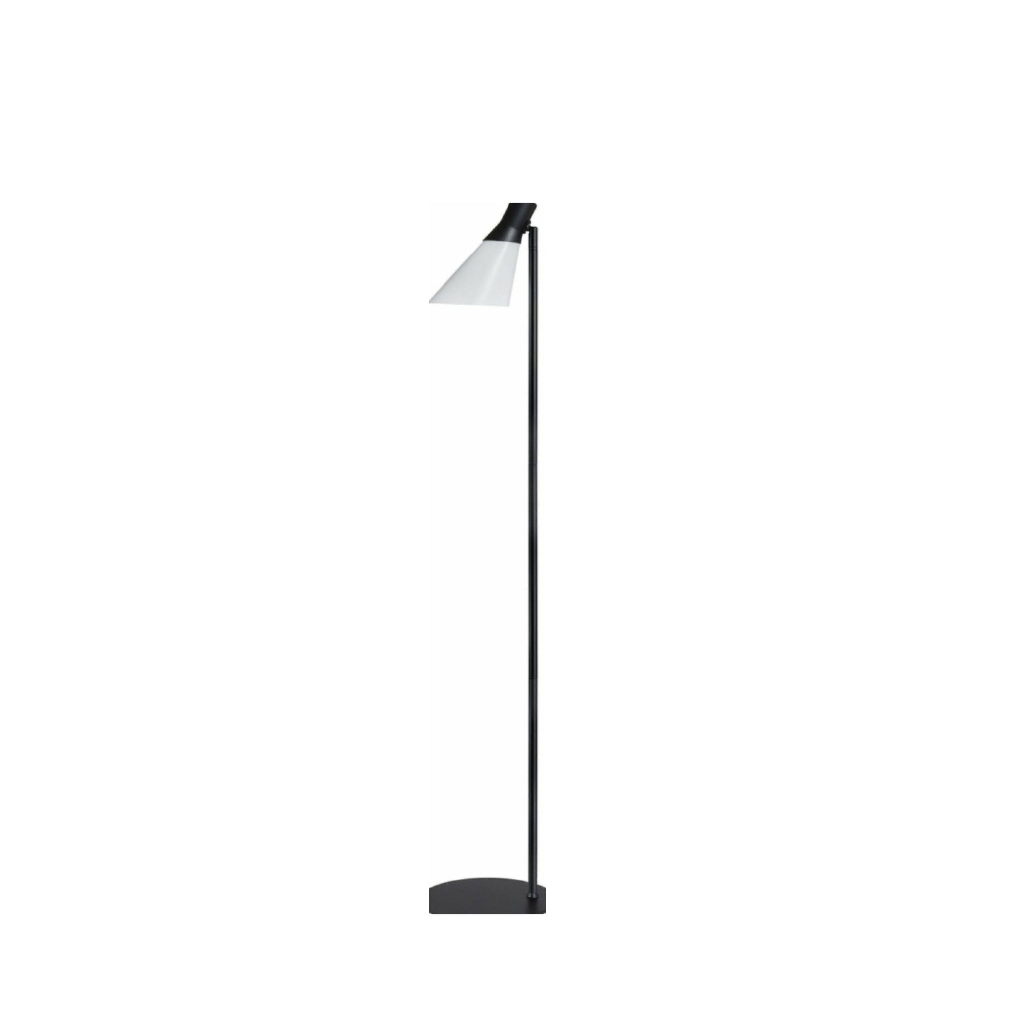 Dyberg Larsen Gent floor lamp, opal/matt black
