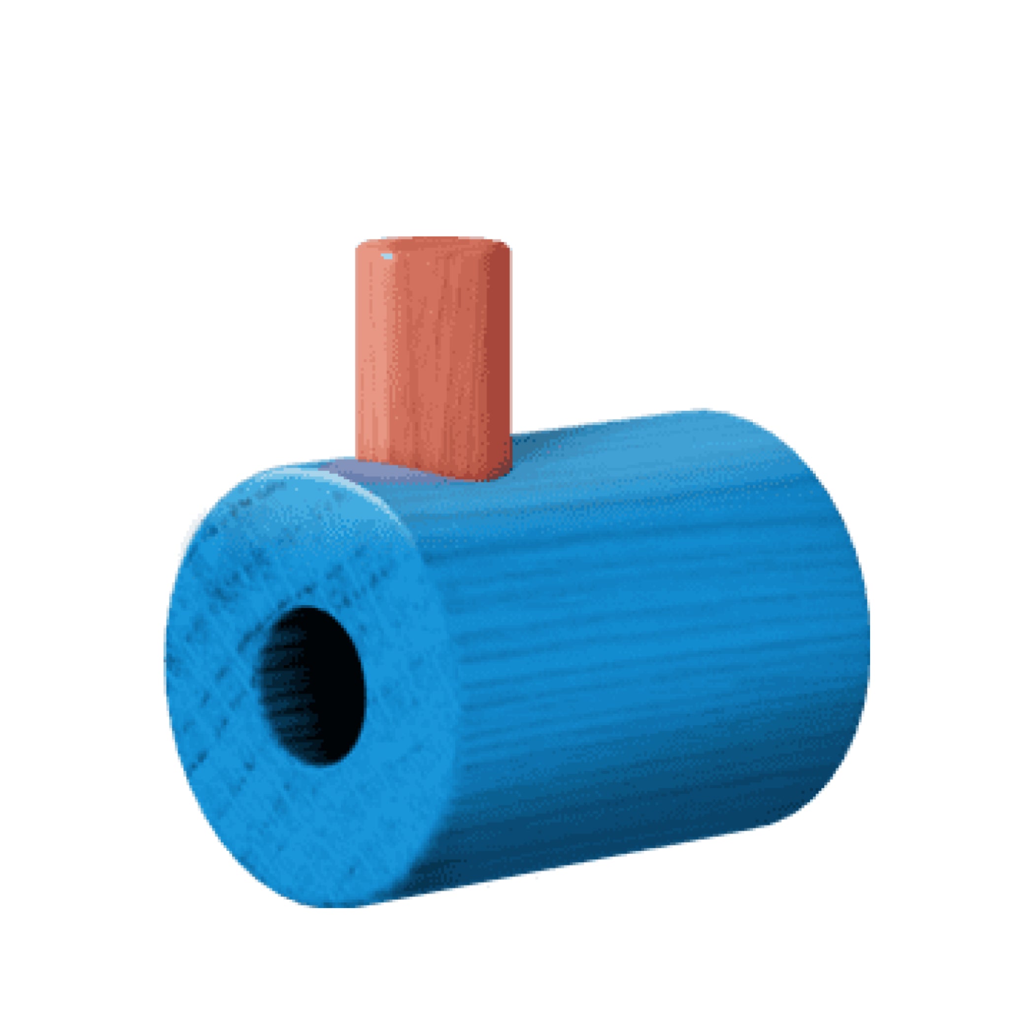 Moebe Oak Wall Hook: Stylish Blue/Rose Design for Modern Home Décor