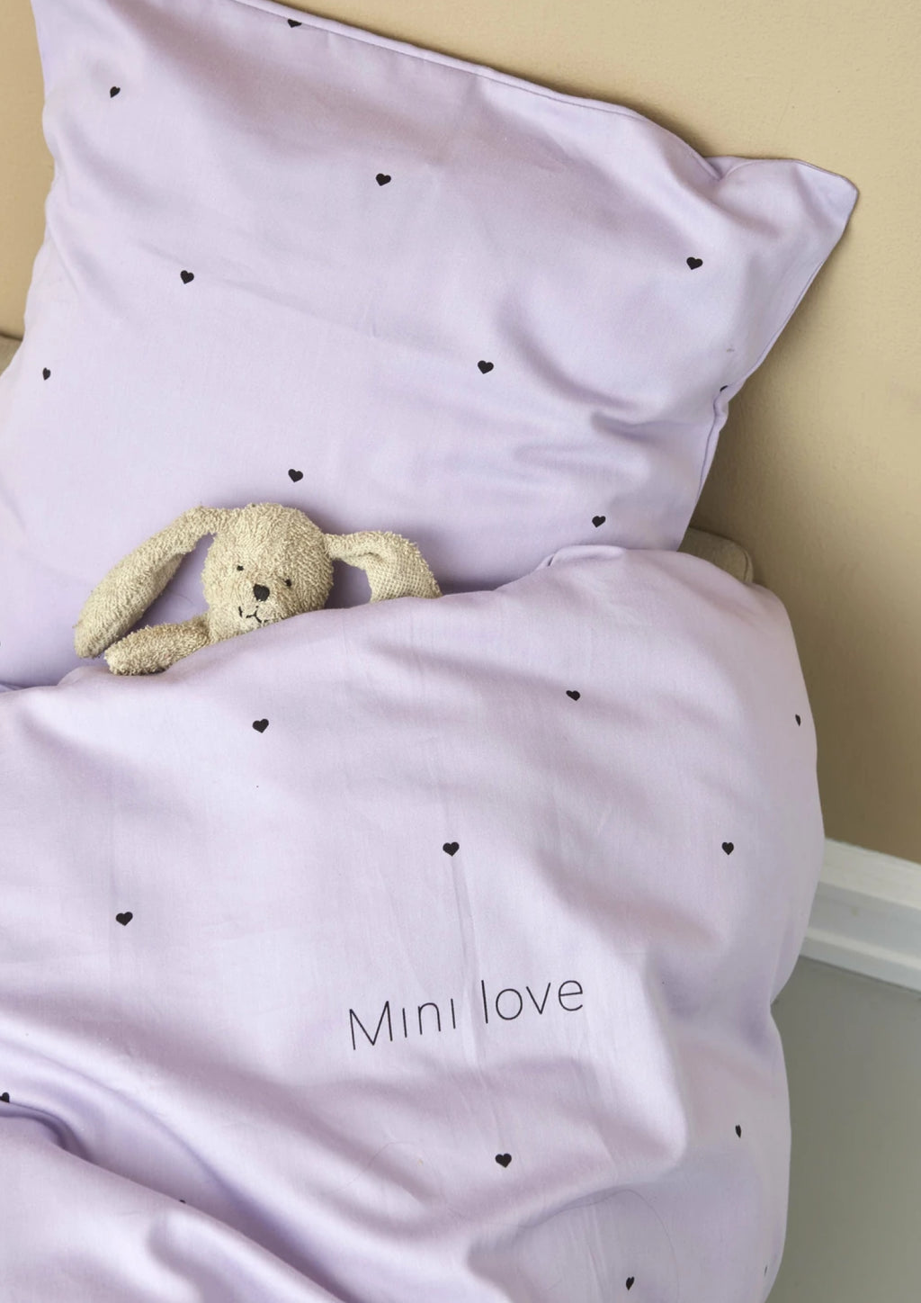 Design Letters Mini Love Baby Pillowcases and Duvet Covers 70x100 cm, lavender