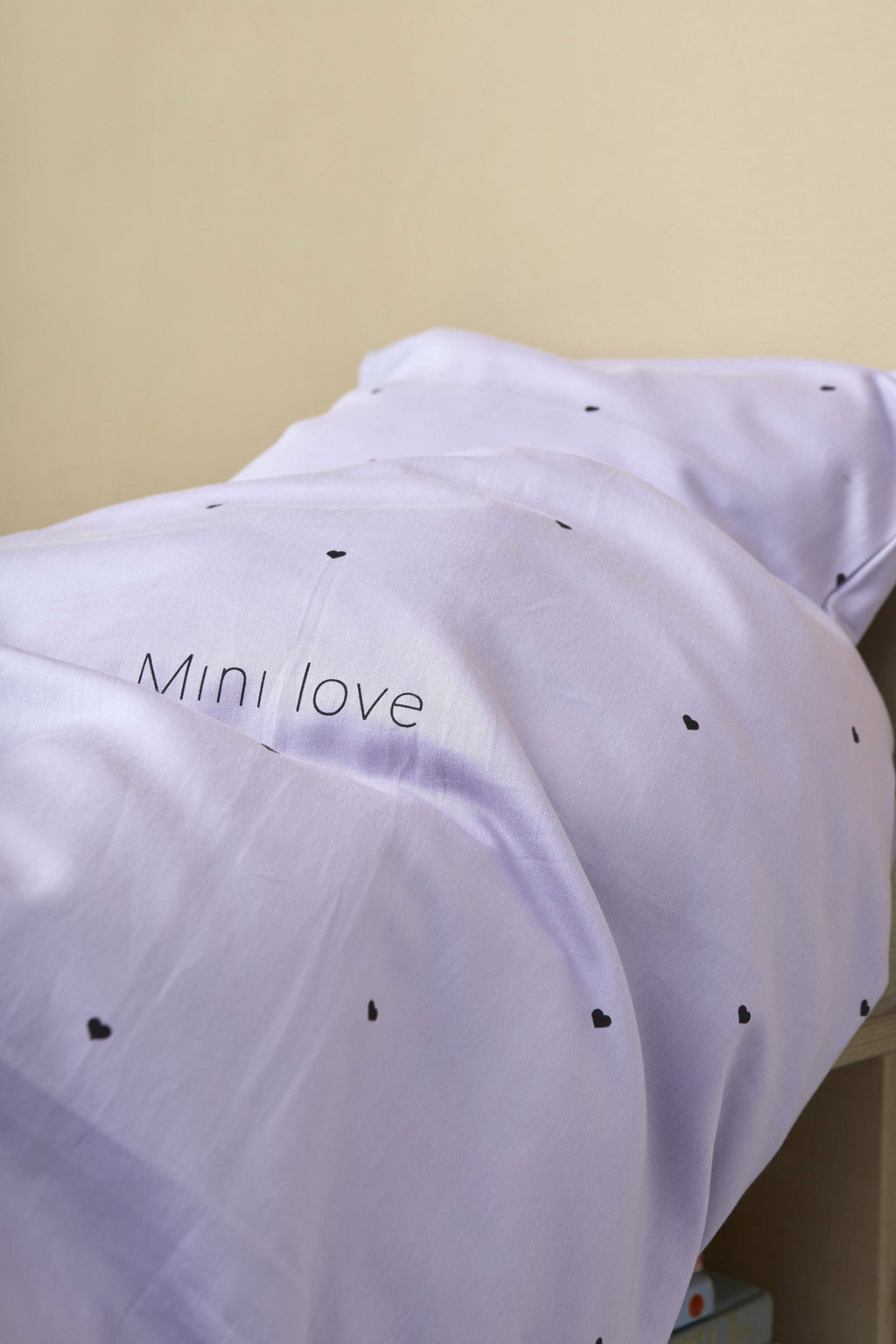 Design Letters Mini Love Baby Pillowcases and Duvet Covers 70x100 cm, lavender