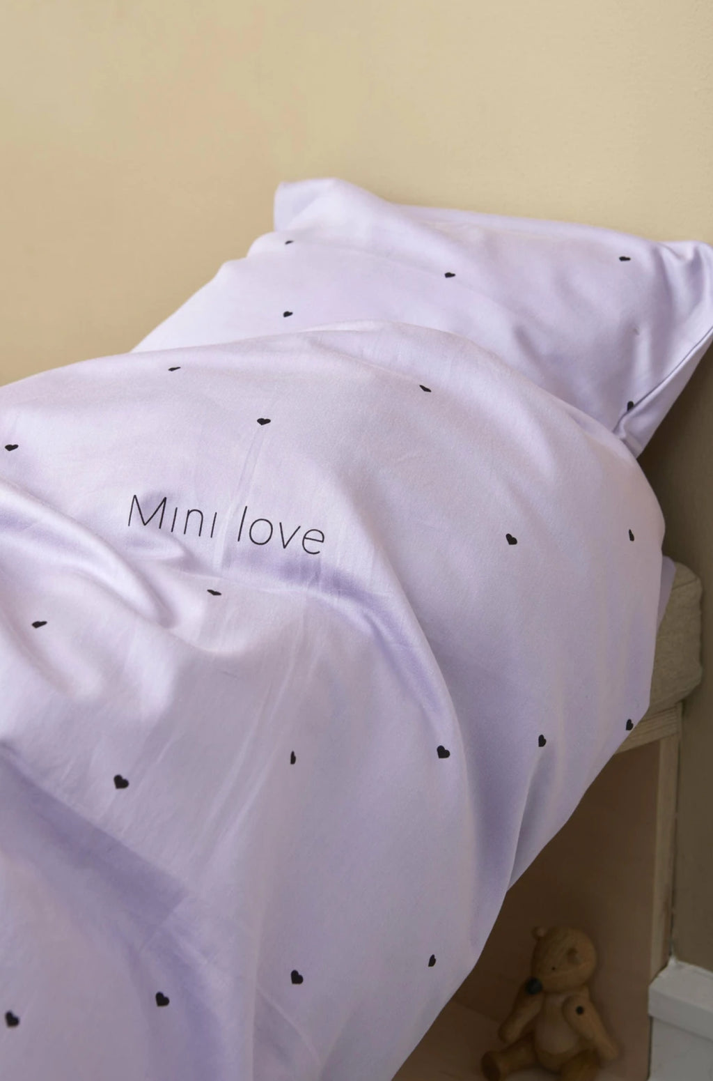 Design Letters Mini Love Baby Pillowcases and Duvet Covers 70x100 cm, lavender