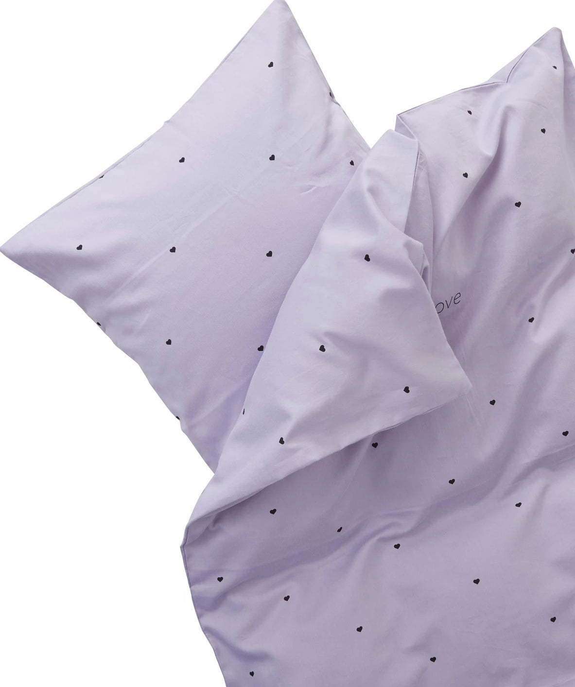 Design Letters Mini Love Baby Pillowcases and Duvet Covers 70x100 cm, lavender