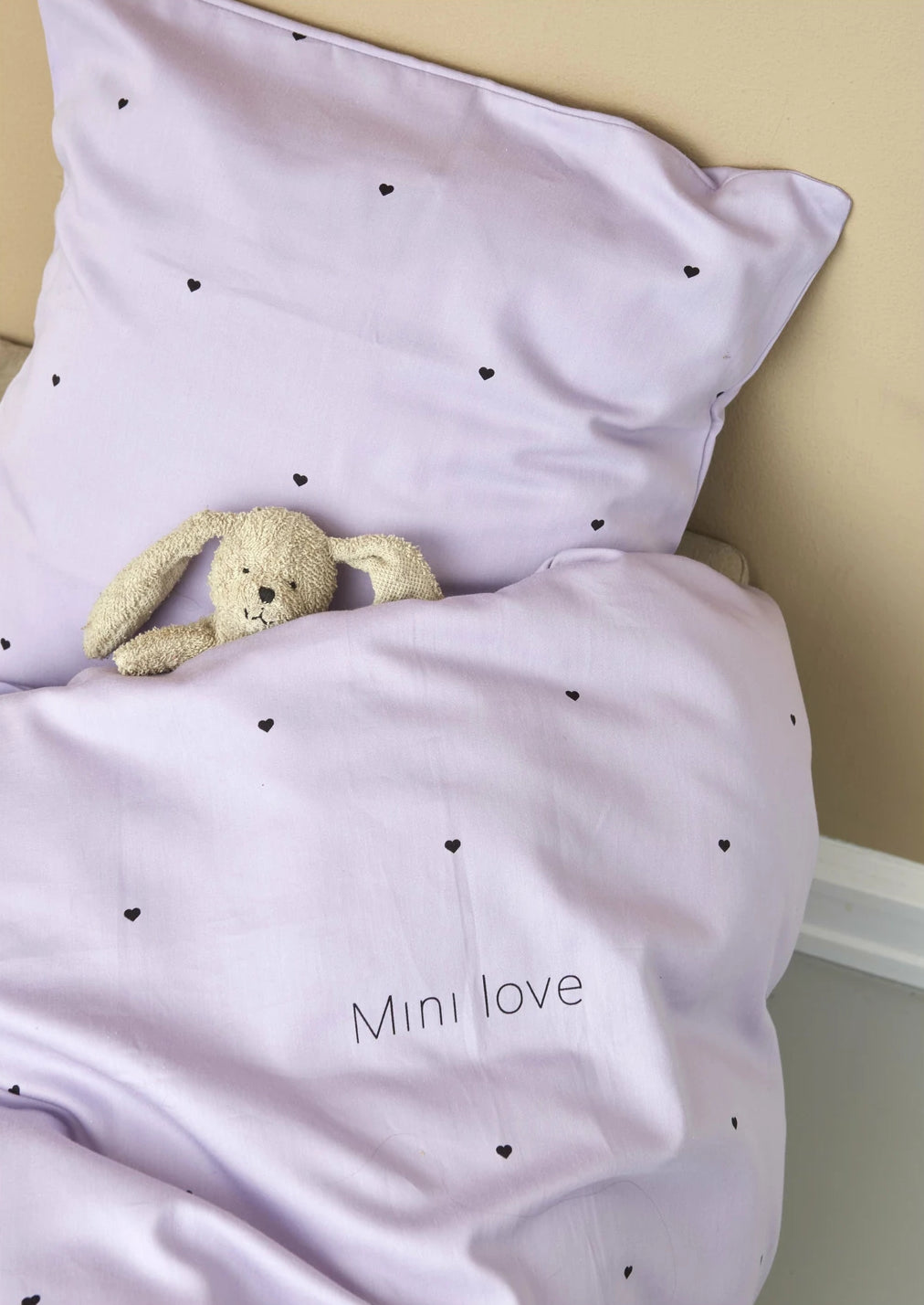 Design Letters Mini Love Baby Pillowcases and Duvet Covers 70x100 cm, lavender