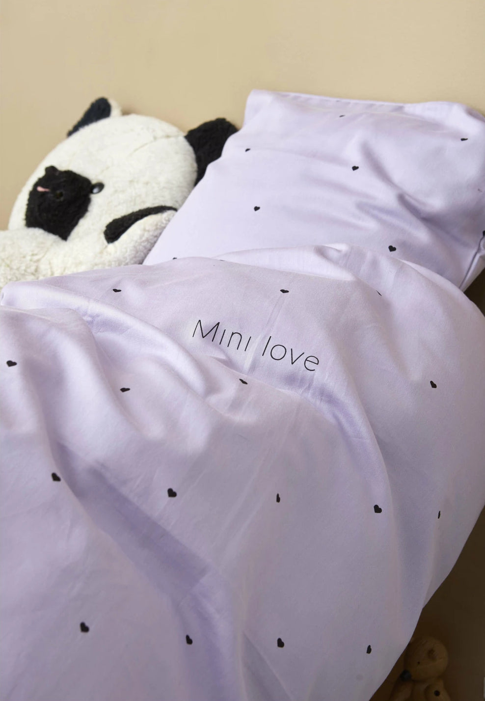 Design Letters Mini Love Baby Pillowcases and Duvet Covers 70x100 cm, lavender