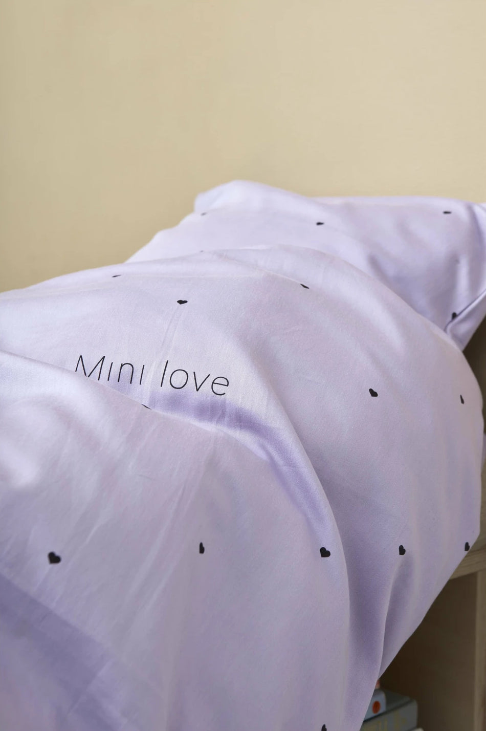 Design Letters Mini Love Baby Pillowcases and Duvet Covers 70x100 cm, lavender