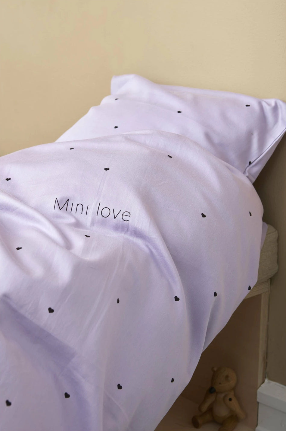 Design Letters Mini Love Baby Pillowcases and Duvet Covers 70x100 cm, lavender