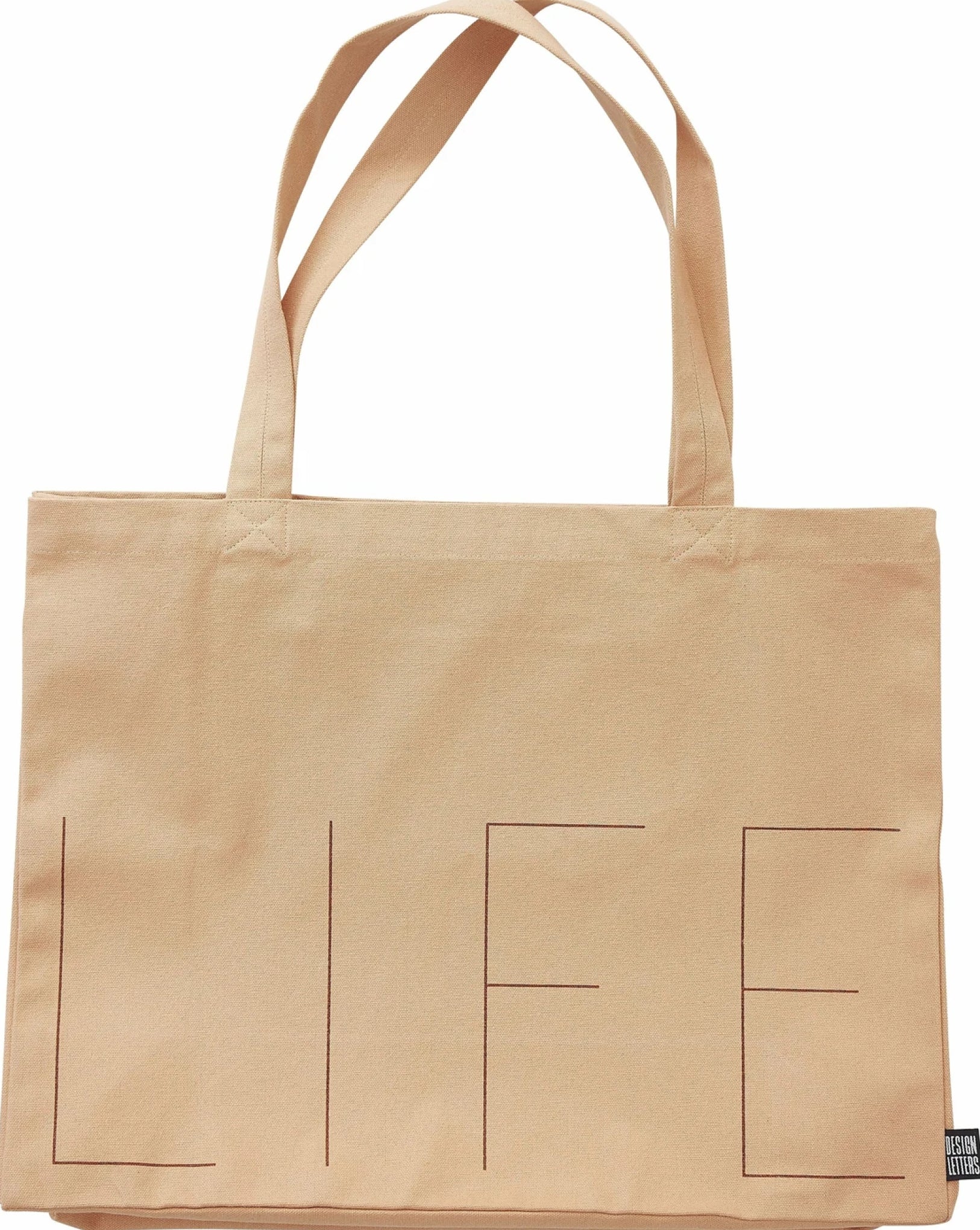 Design Letters Life Carrying Bag, Peach