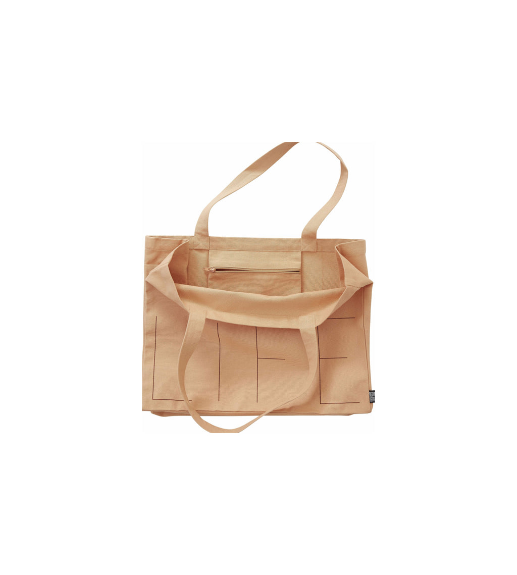 Design Letters Life Carrying Bag, Peach