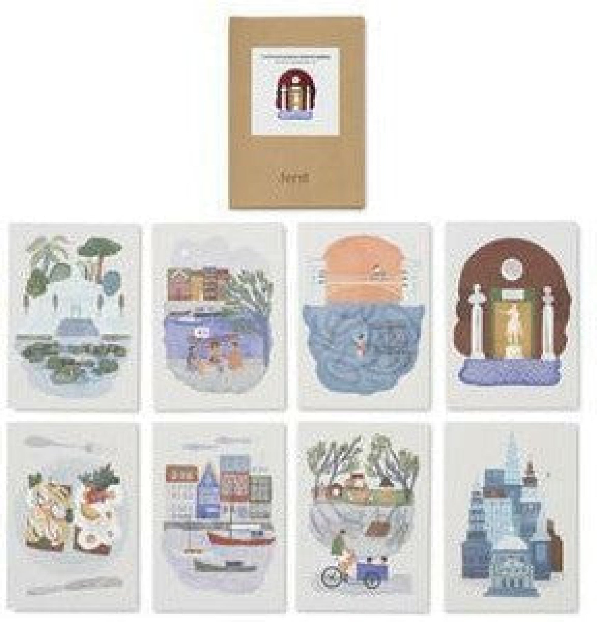 Ferm Living Copenhagen Postcards, 8pcs.