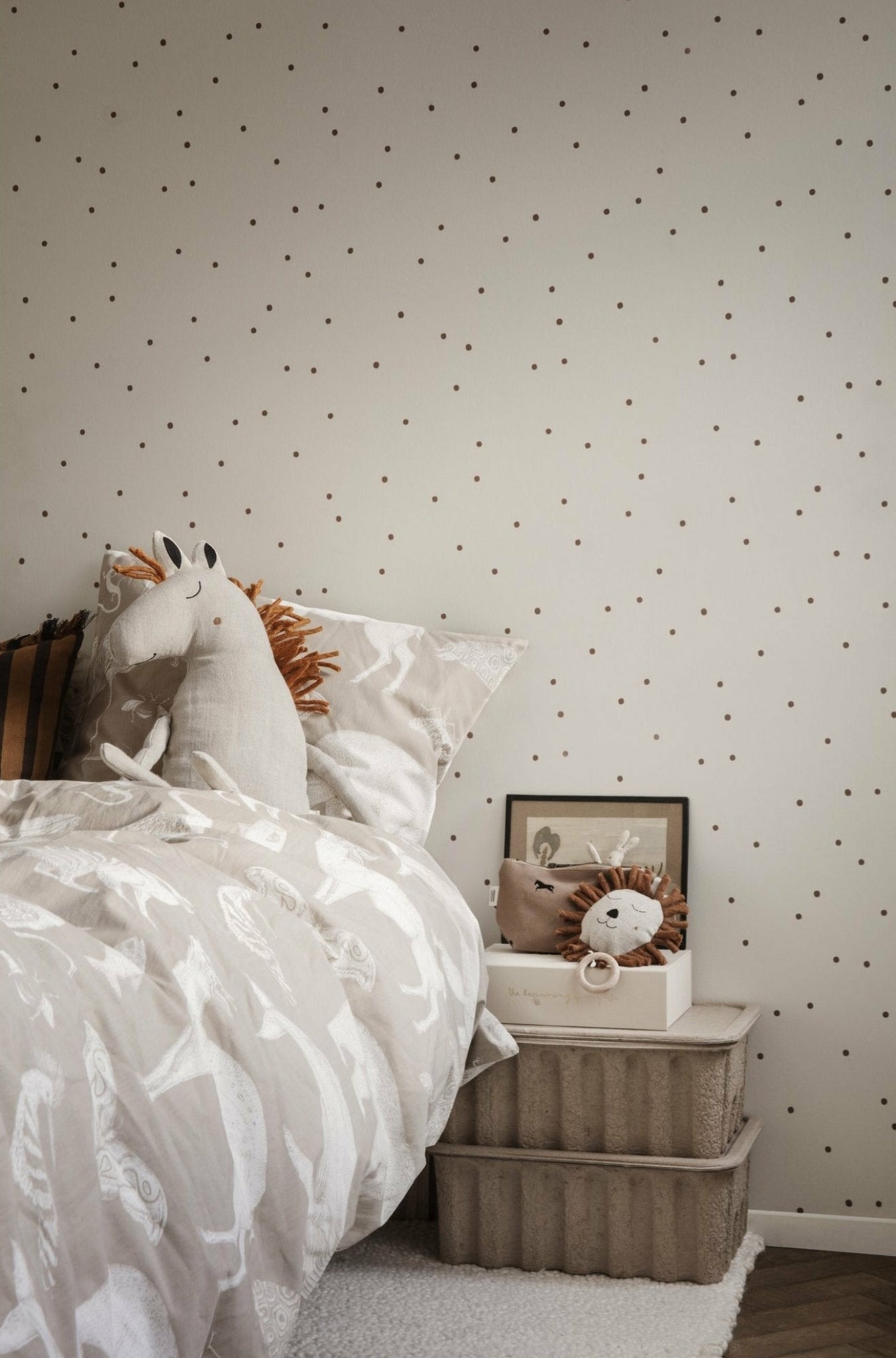 Ferm Living Dot Wallpaper, Off White
