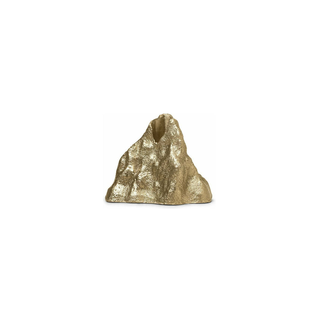 Ferm Living Stone Candle Holder Small, Brass
