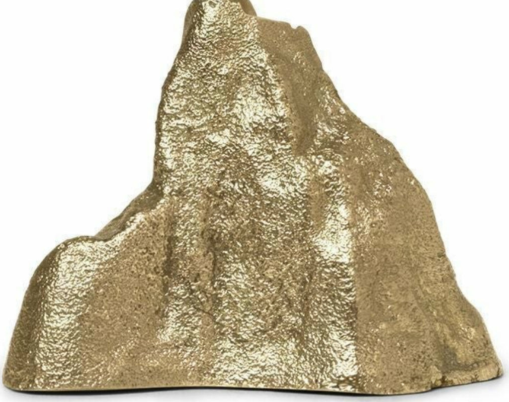 Ferm Living Stone Candle Holder Small, Brass