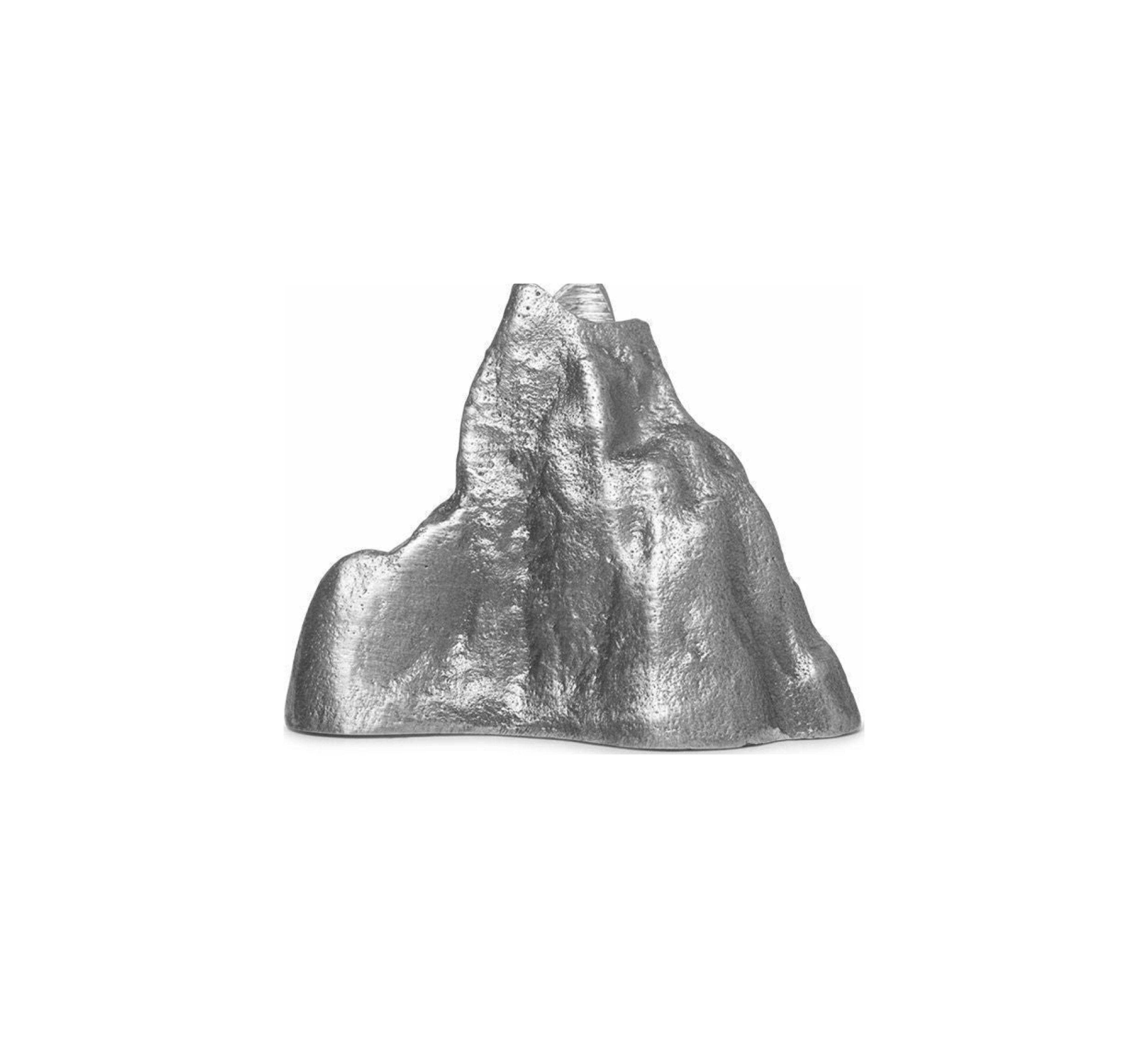 Ferm Living Stone Candle Holder Small, Aluminium