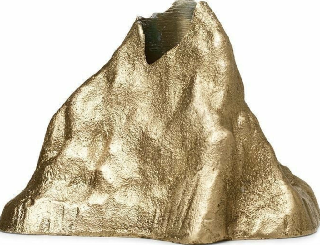 Ferm Living Stone Candle Holder Large, Brass
